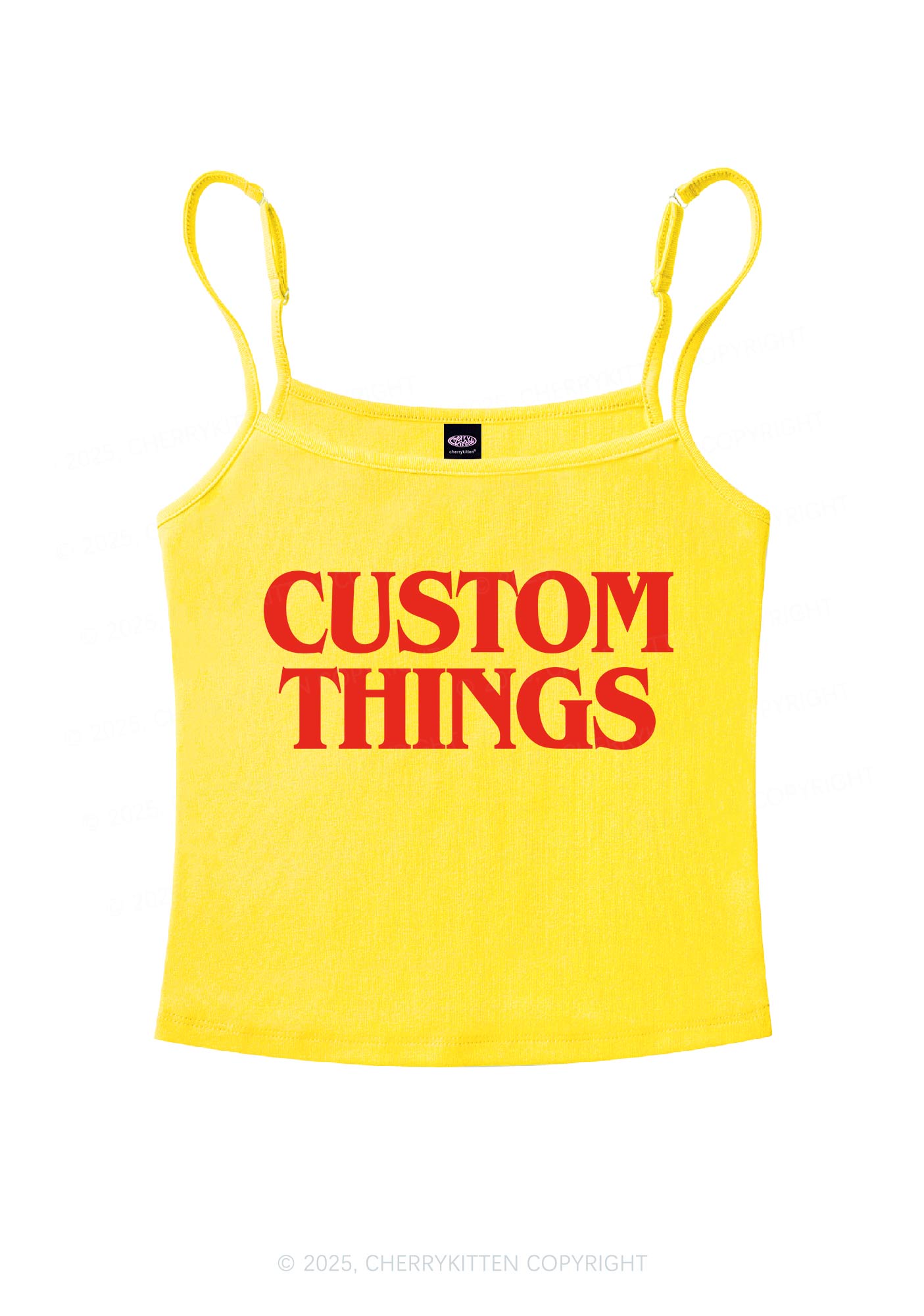 Custom Things Y2K Spaghetti Strap Cami Cherrykitten