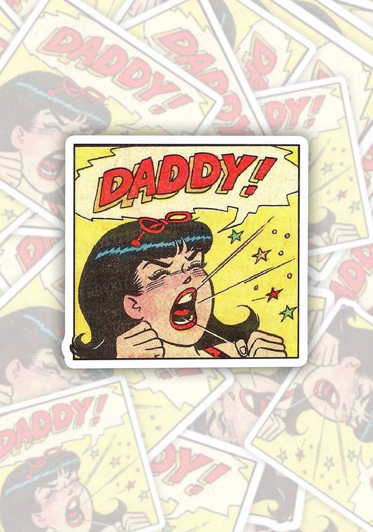 Call For Daddy 1Pc Y2K Sticker Cherrykitten