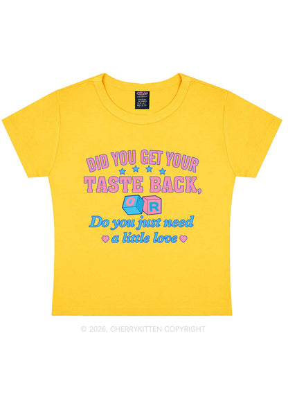 Get Your Taste Back Y2K Baby Tee Cherrykitten
