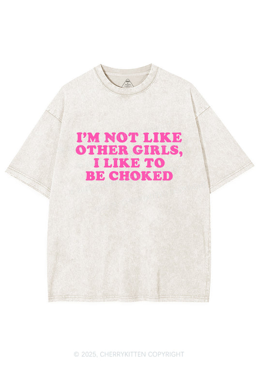 I Like To Be Choked Y2K Shirts Washed Tee Cherrykitten