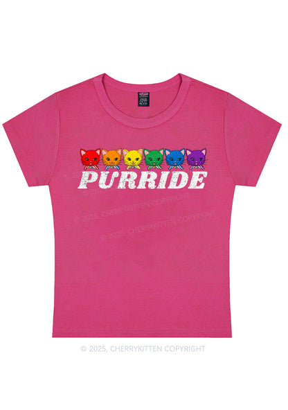 Purride Cat Pride Y2K Baby Tee Cherrykitten