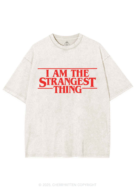 I Am The Strangest Thing Y2K Shirts Washed Tee Cherrykitten