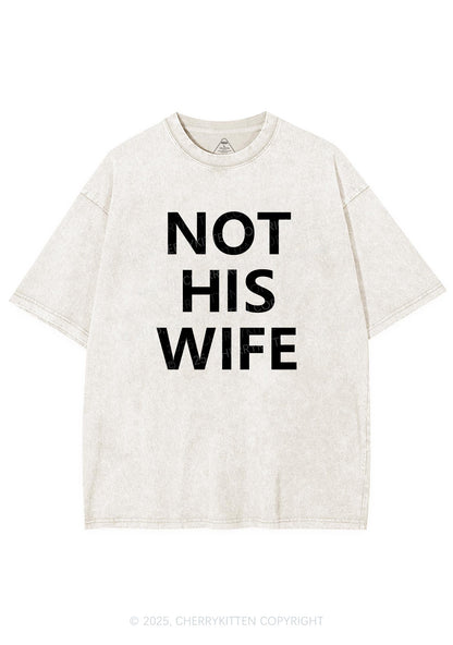 Not His Wife Y2K Shirts Washed Tee Cherrykitten