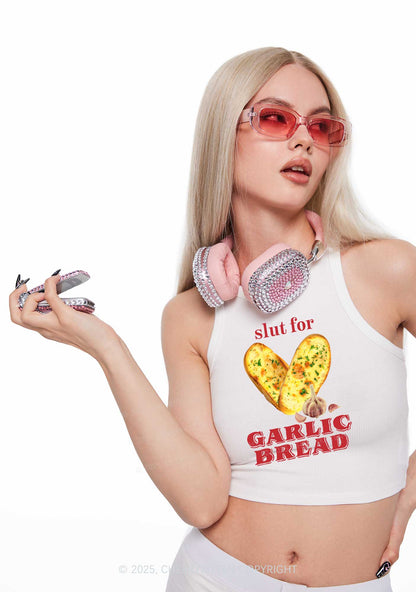 Slxt For Garlic Bread Y2K Crop Tank Top Cherrykitten