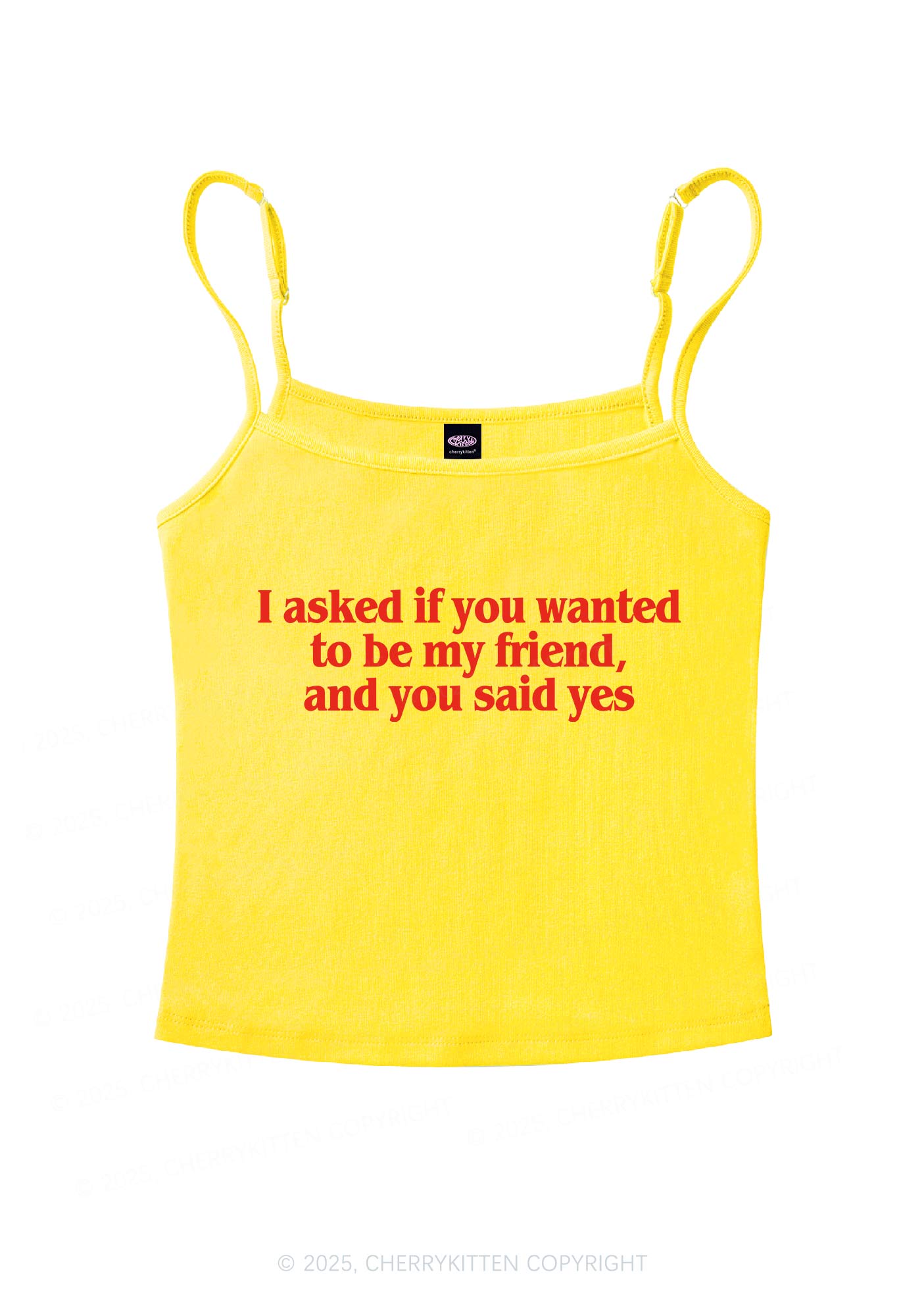 Be My Friend Y2K Spaghetti Strap Cami Cherrykitten