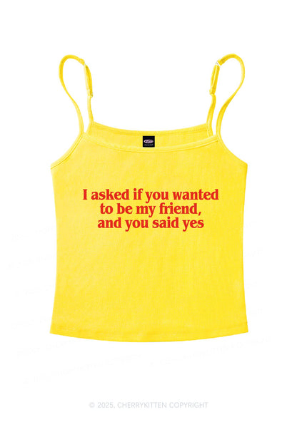 Be My Friend Y2K Spaghetti Strap Cami Cherrykitten