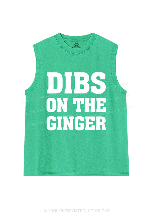 Dibs On The Ginger St Patricks Y2K Washed Tank Cherrykitten