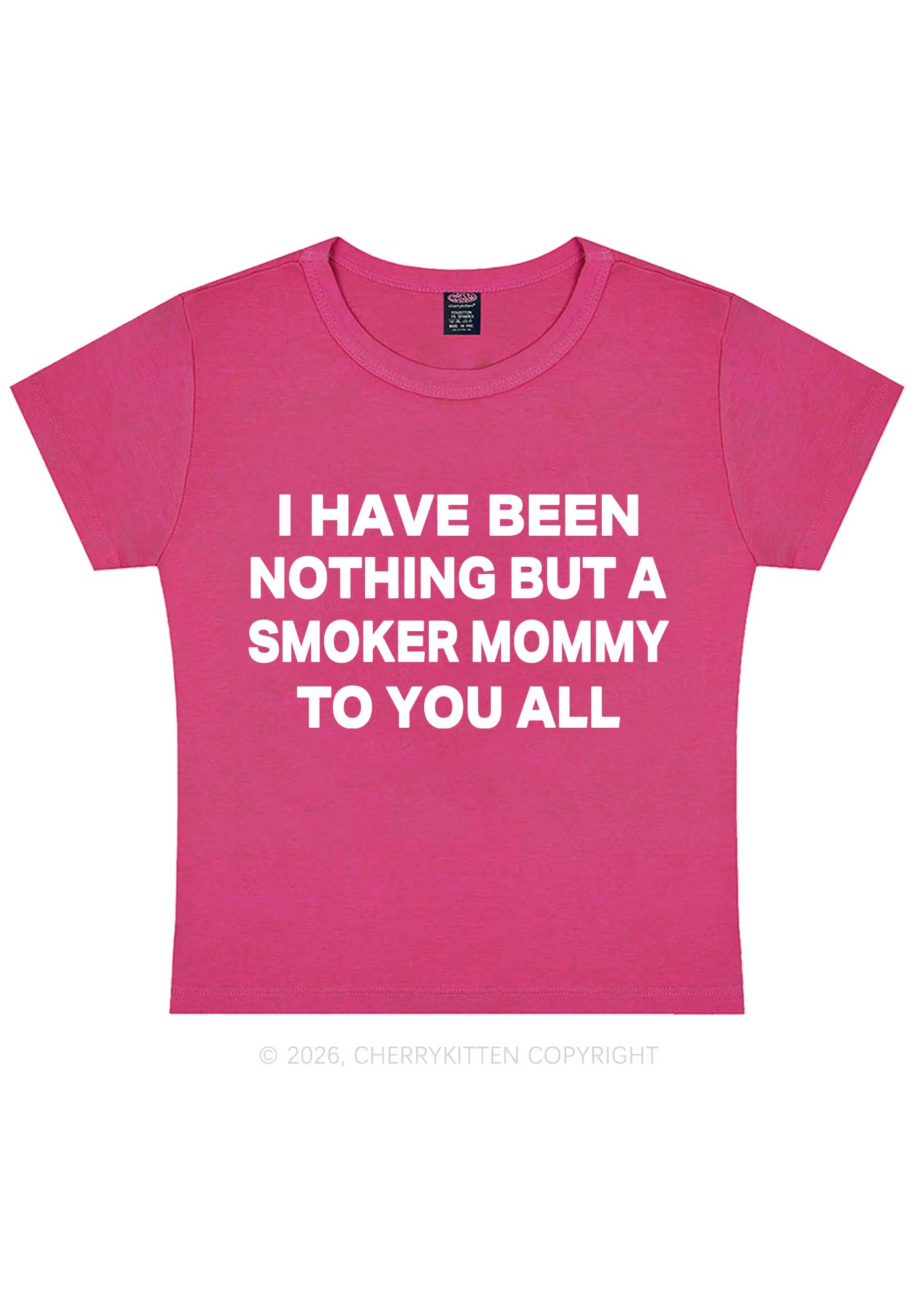 I Have Been A Smoker Mommy Y2K Baby Tee Cherrykitten