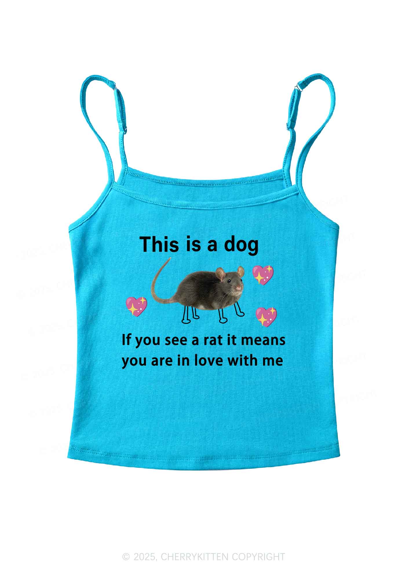 If You See Rat Y2K Spaghetti Strap Cami Cherrykitten
