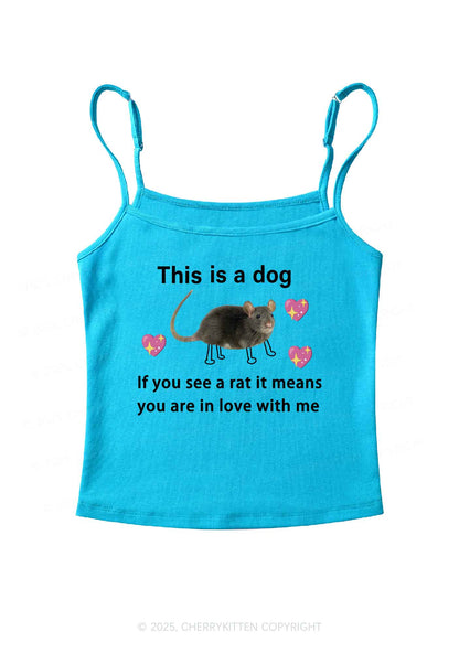If You See Rat Y2K Spaghetti Strap Cami Cherrykitten