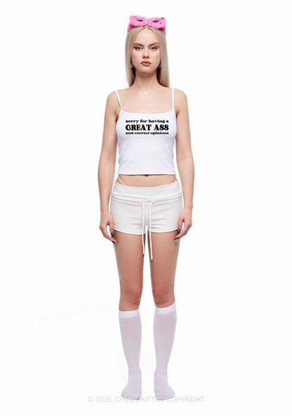 Sorry For Having Great Axx Y2K Spaghetti Strap Cami Cherrykitten