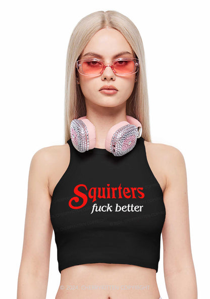 Squirters Fxxk Better Y2K Crop Tank Top Cherrykitten