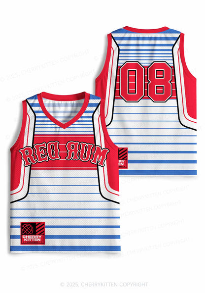 Custom Halloween Red Rum Y2K Sport Jersey Tank Cherrykitten
