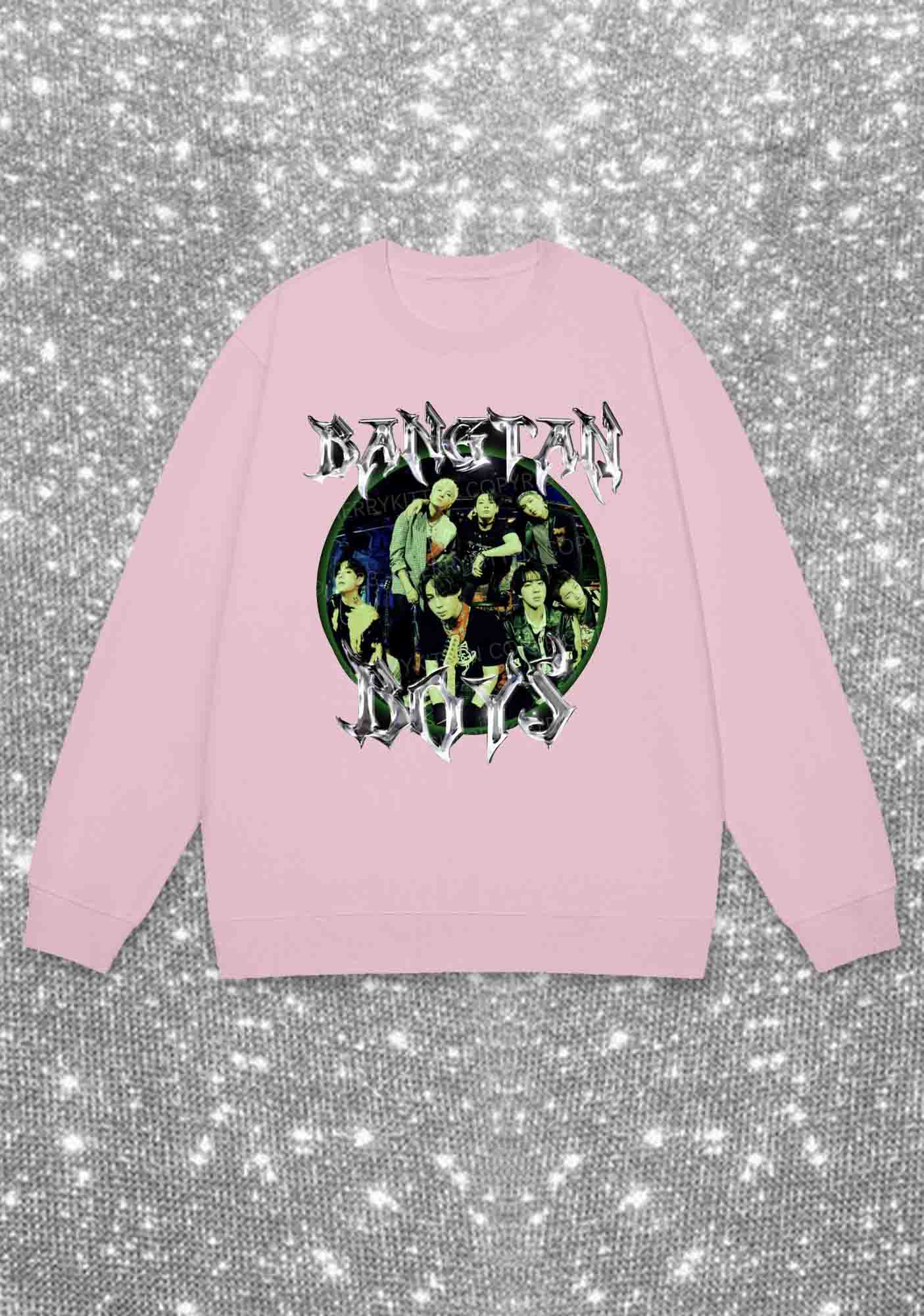 The Bangtan Boys Kpop Y2K Sweatshirt Cherrykitten