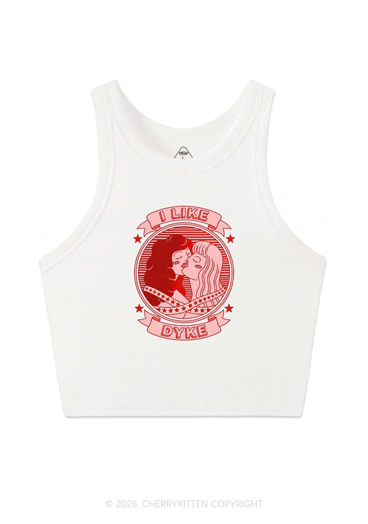 I Like Dyke Pride Y2K Crop Tank Top Cherrykitten