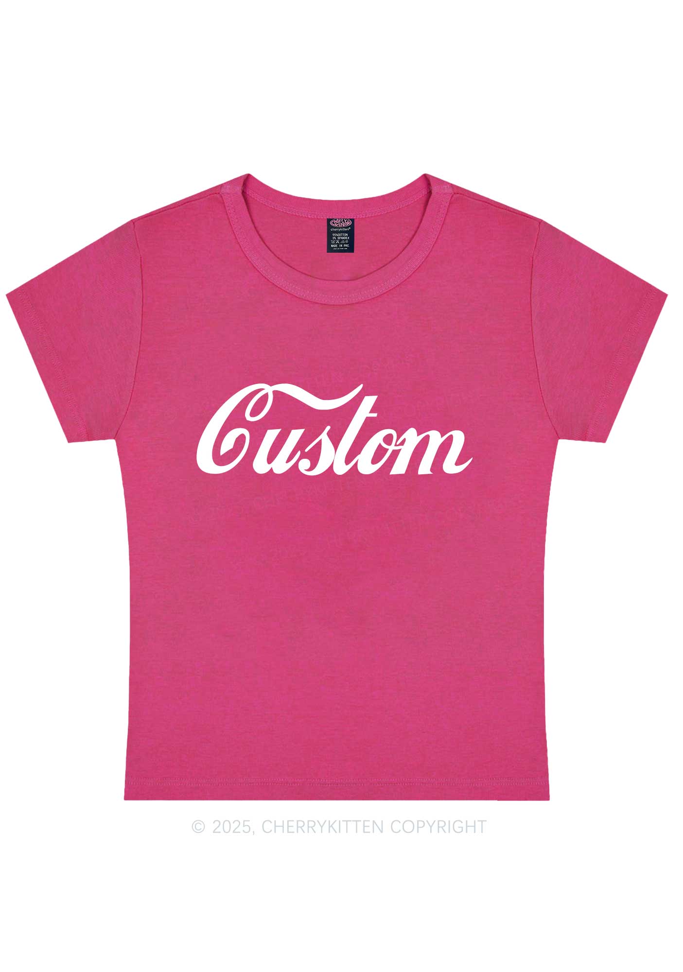 Custom Cola Y2K Baby Tee Cherrykitten
