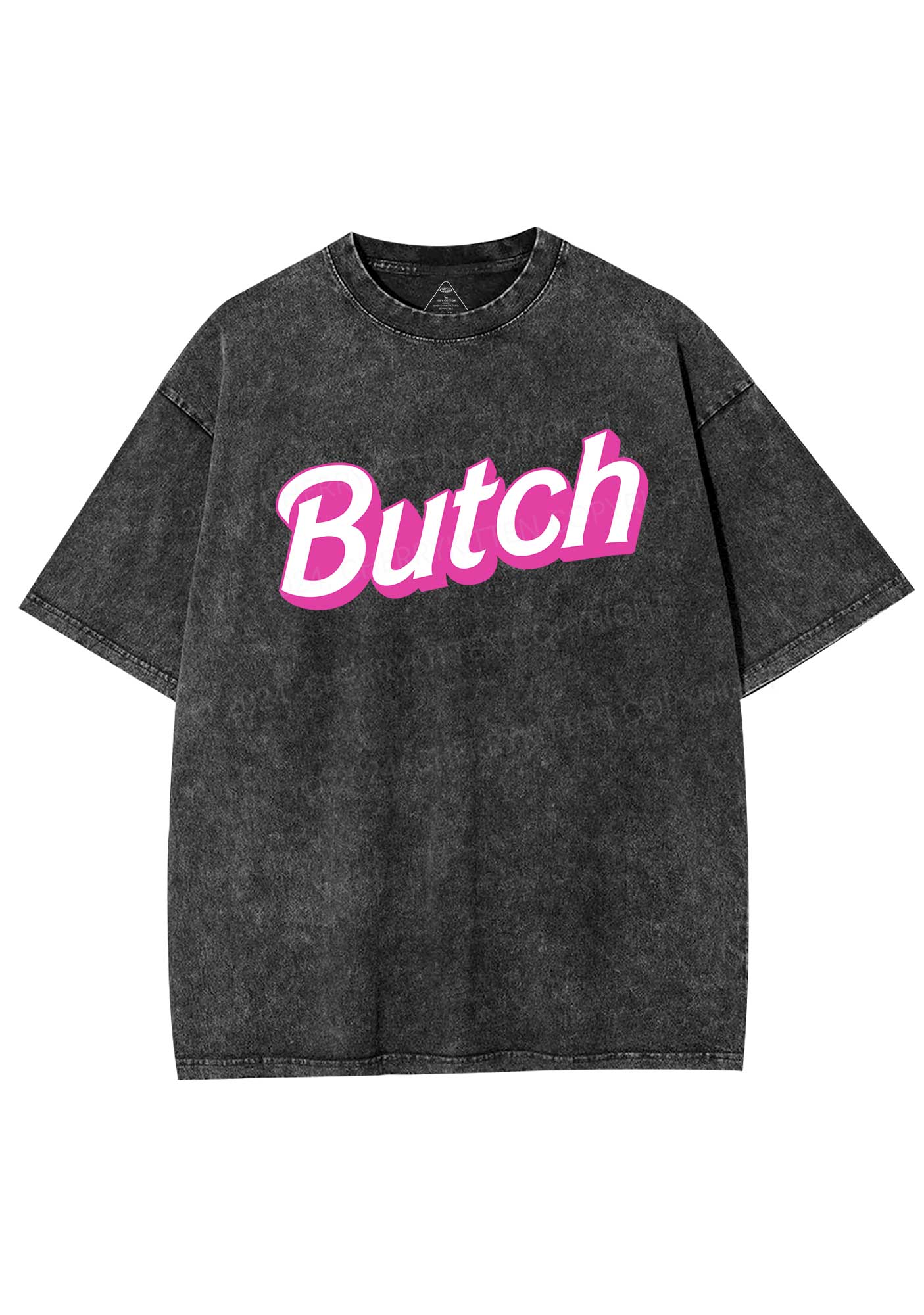 Pink Butch Y2K Shirts Washed Tee Cherrykitten