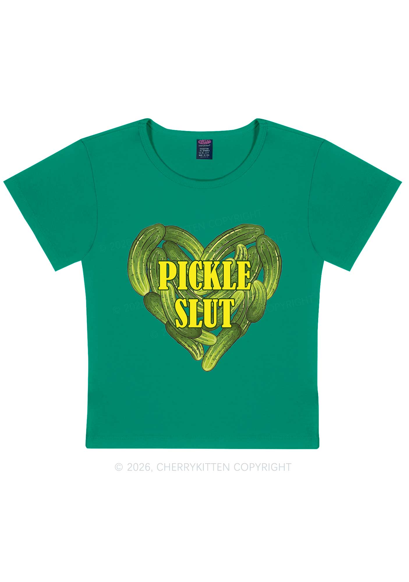 Pickle Slxt Valentine's Day Y2K Baby Tee Cherrykitten