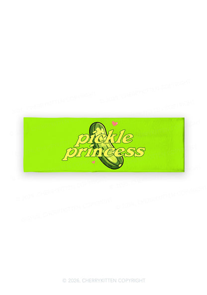 Green Pickle Princess Y2K Print Headband Cherrykitten