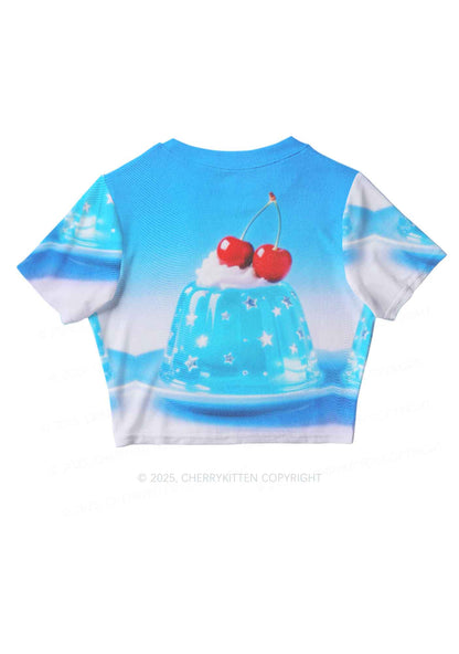 Cherry Jelly Y2K Mesh Crop Top Cherrykitten