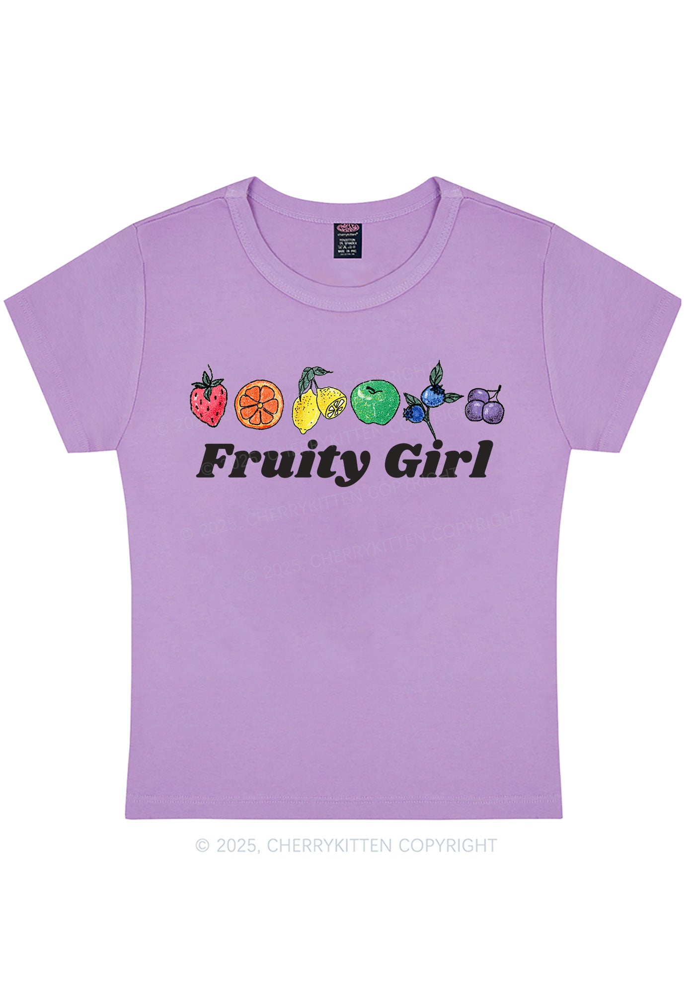 Fruity Girl Y2K Baby Tee Cherrykitten