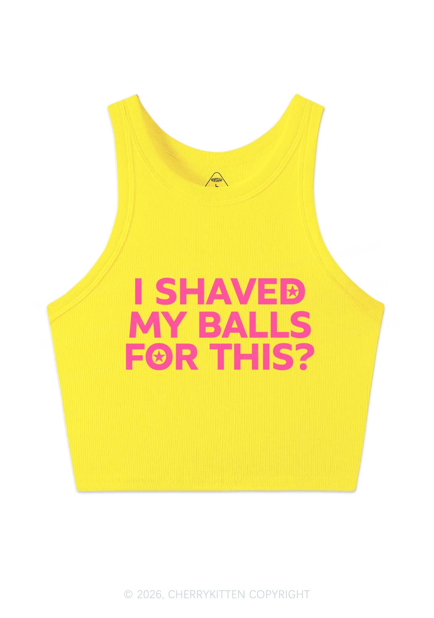 Shaved My Balls For This Y2K Crop Tank Top Cherrykitten