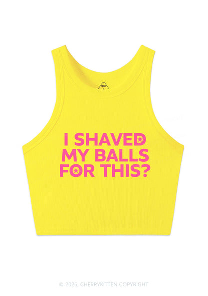 Shaved My Balls For This Y2K Crop Tank Top Cherrykitten