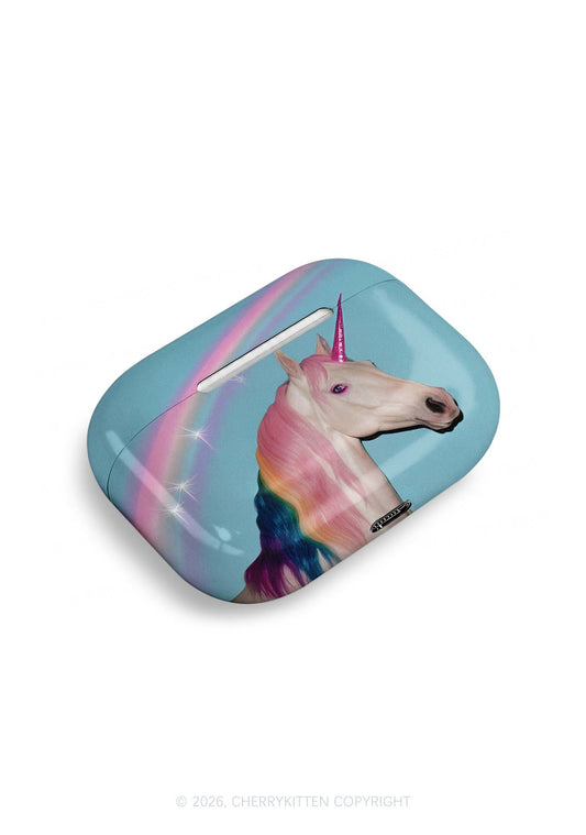 Colorful Unicorn Y2K Earphone Case Cherrykitten
