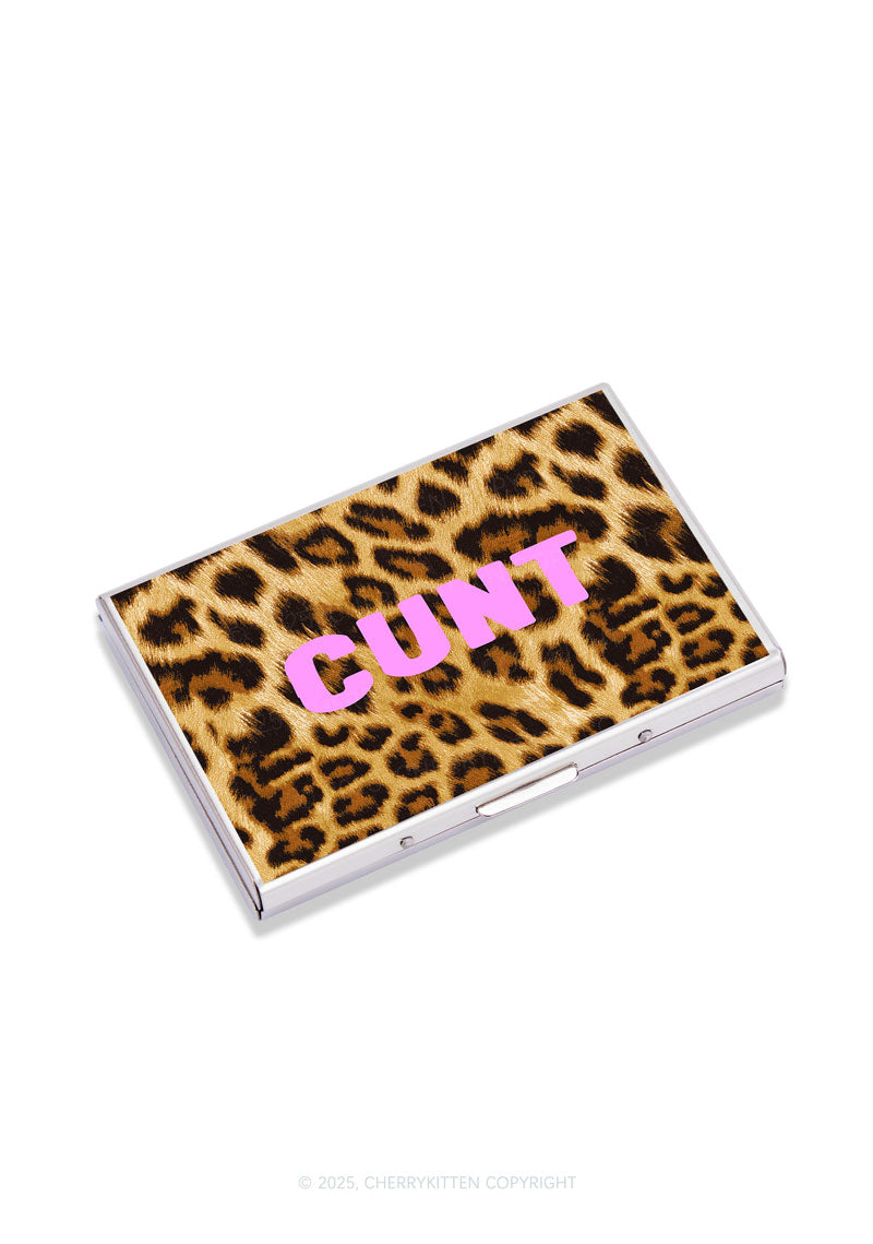 Cxxt Leopard Y2K Mirror Cigarette Case Cherrykitten
