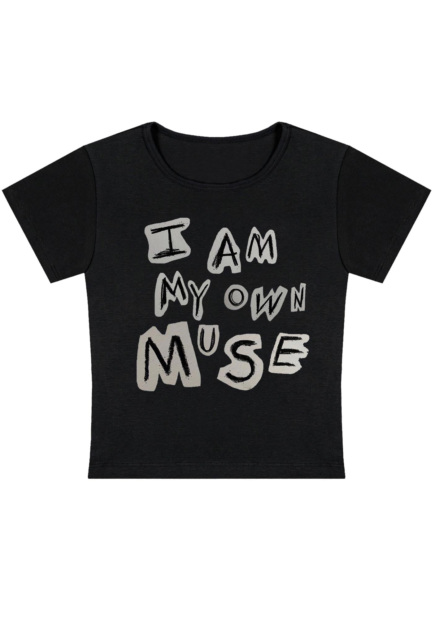 Curvy I Am My Own Muse Baby Tee