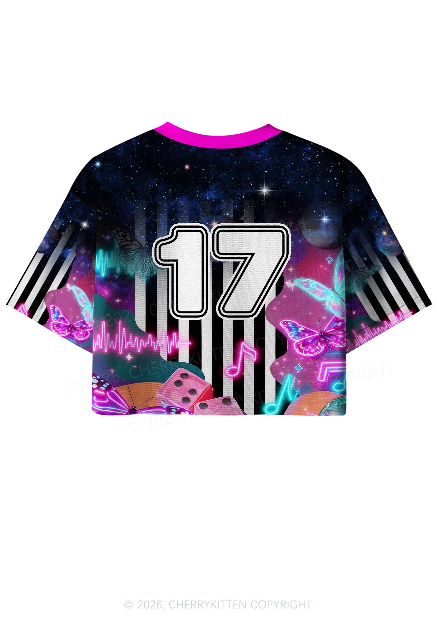 In Techno We Trust Y2K Crop Sport Jersey Shirts Cherrykitten