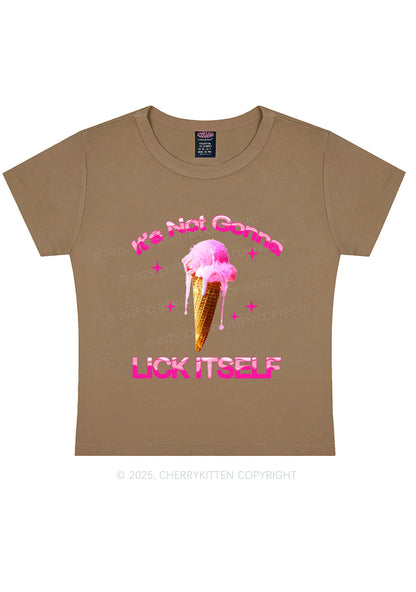 Ice Cream Lick Itself Y2K Baby Tee Cherrykitten