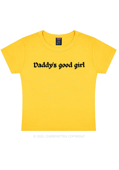 Daddys Good Girl Y2K Baby Tee Cherrykitten