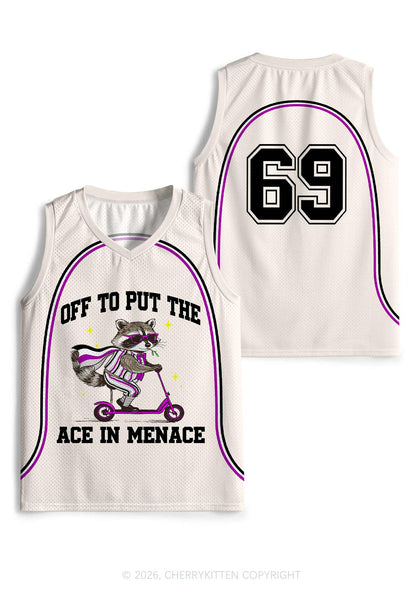 Off To Put The Ace In Menace Pride Y2K Sport Jersey Tank Cherrykitten