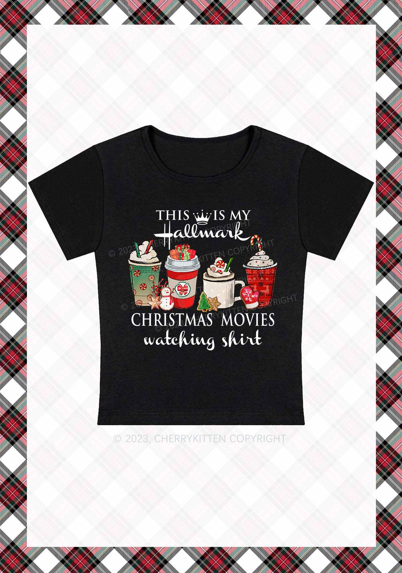 Christmas Movies Watching Shirt Baby Tee Cherrykitten