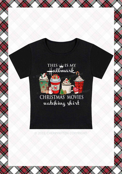 Christmas Movies Watching Shirt Baby Tee Cherrykitten