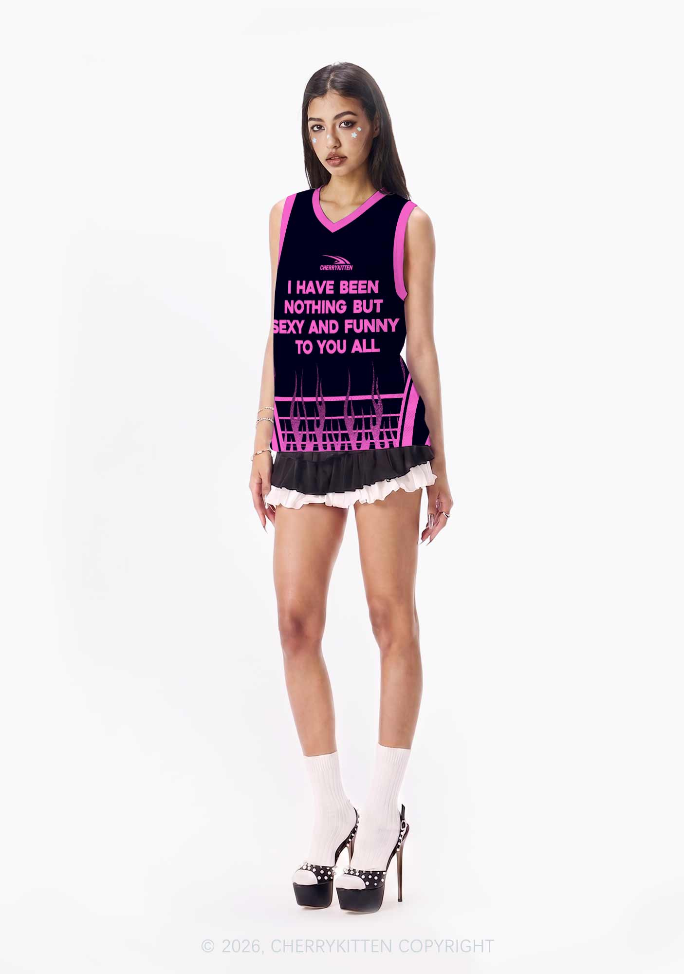 I Have Been Funny Y2K Sport Jersey Tank Cherrykitten