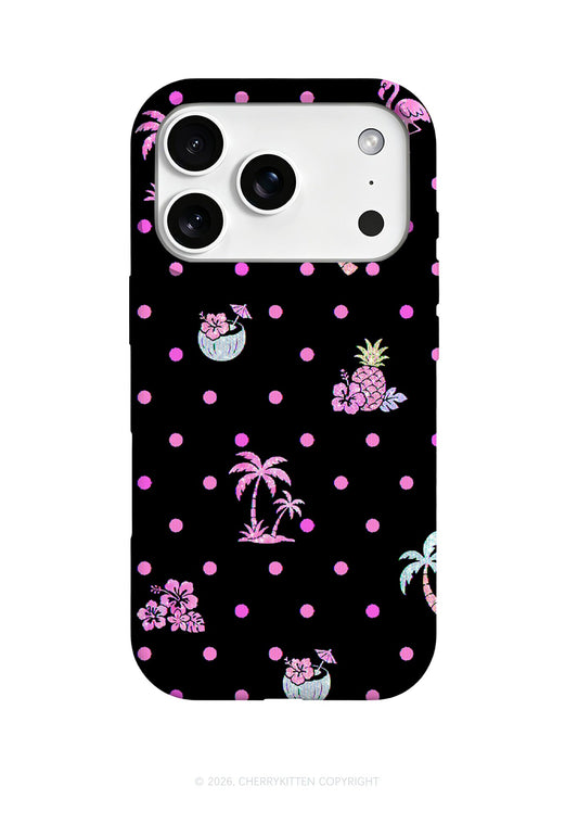 Pink Dots Palm Tree Y2K Phone Case Cherrykitten