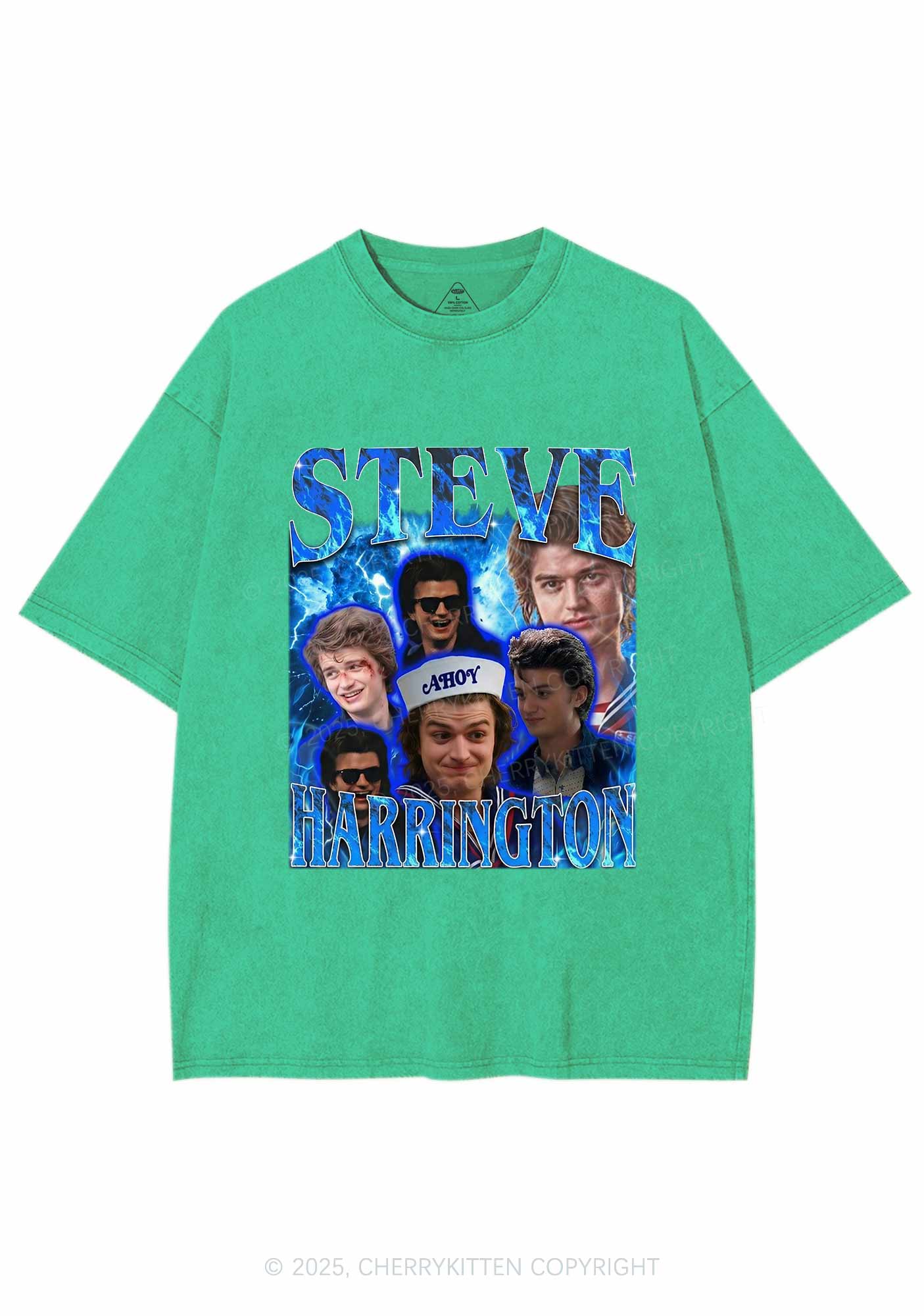 SH Blue Blaze Y2K Shirts Washed Tee Cherrykitten