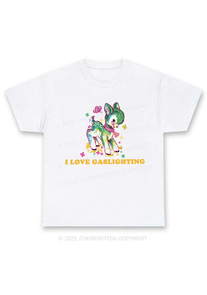 I Love Gaslighting Y2K Chunky Shirt Cherrykitten