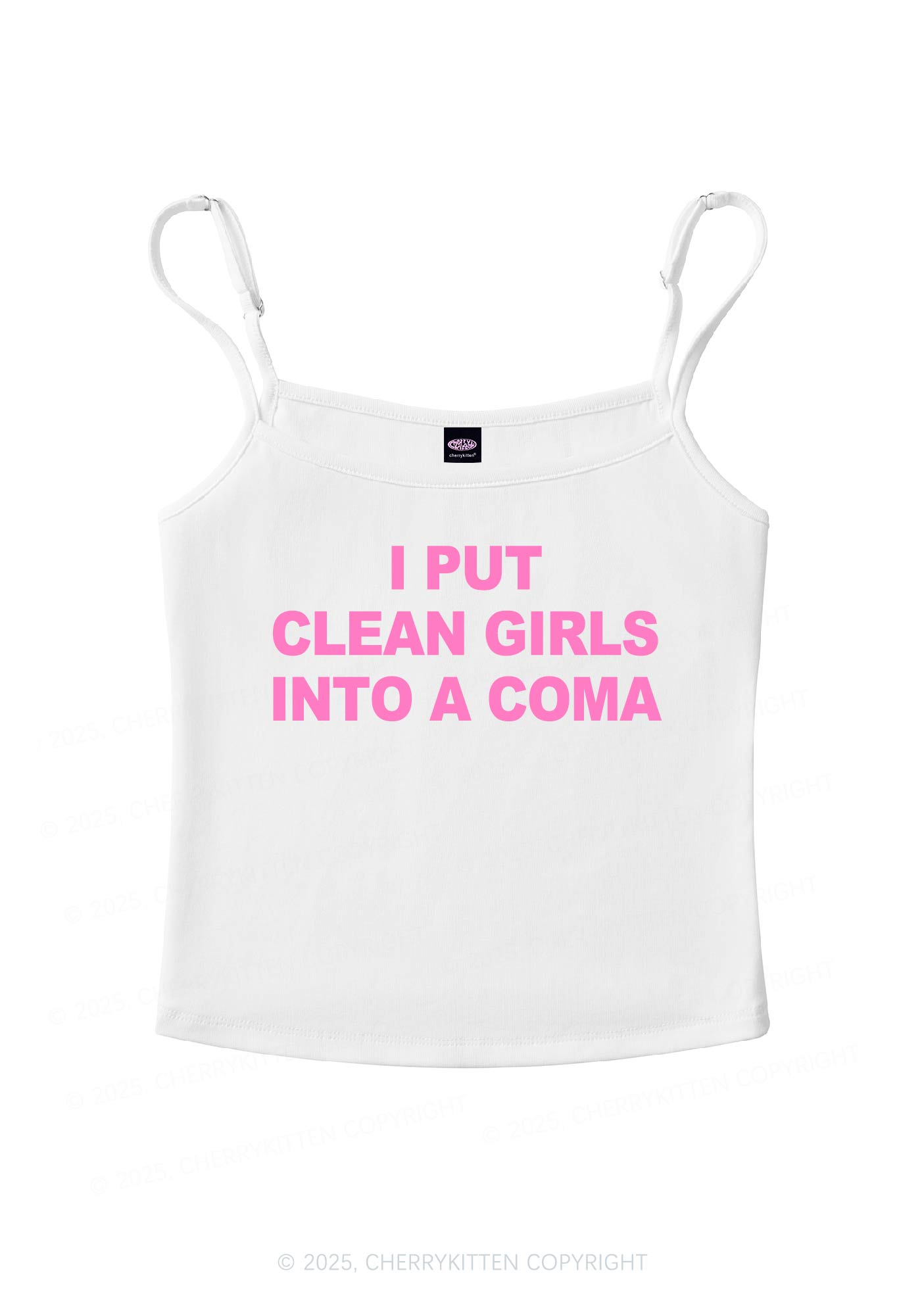 Put Clean Girls Into Coma Y2K Spaghetti Strap Cami Cherrykitten
