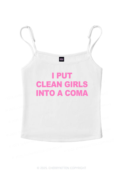 Put Clean Girls Into Coma Y2K Spaghetti Strap Cami Cherrykitten