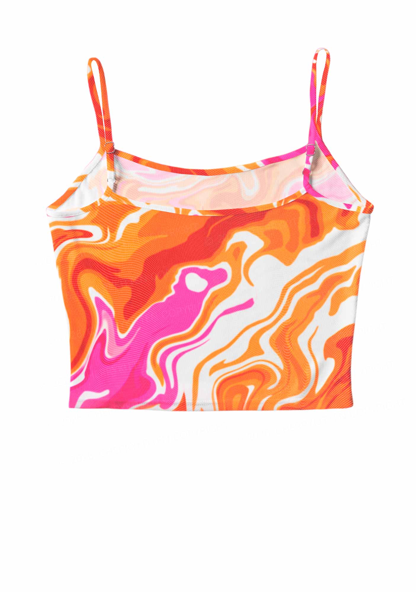 Lesbian Liquid Tie Dye Pride Y2K Mesh Cami Tank Cherrykitten