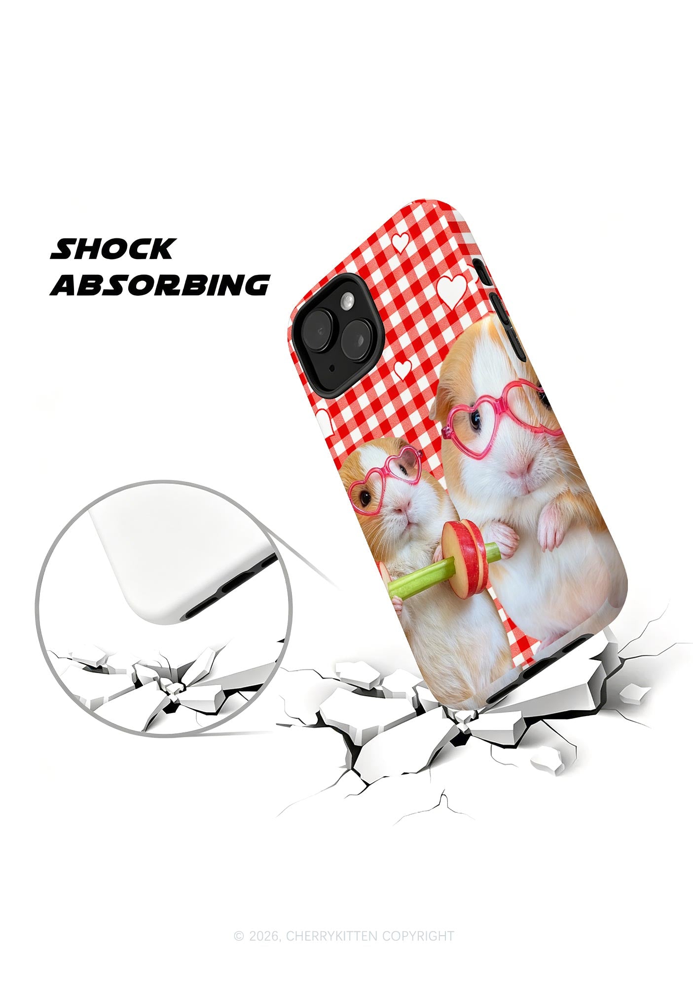 Two Guinea Pigs Y2K Phone Case Cherrykitten