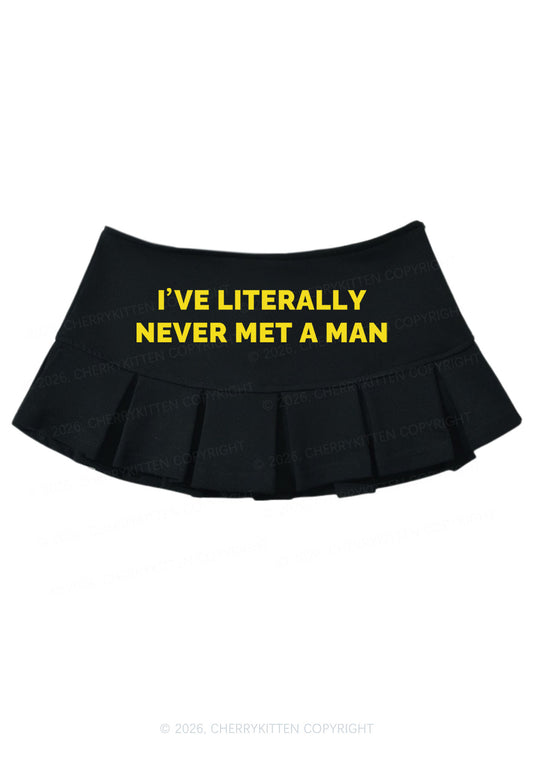 Never Met A Man Pirde Y2K Mini Pleated Skirts Cherrykitten