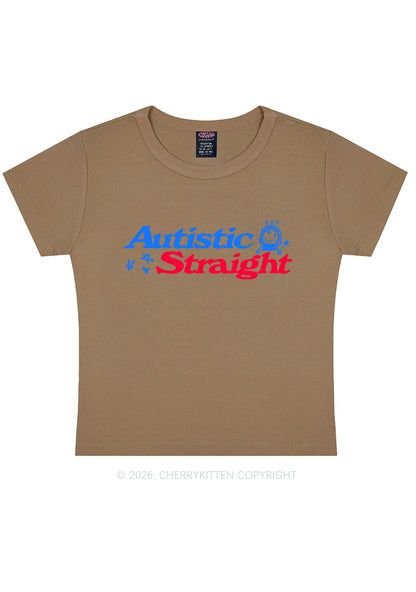 Autistic Straight Pride Y2K Baby Tee Cherrykitten