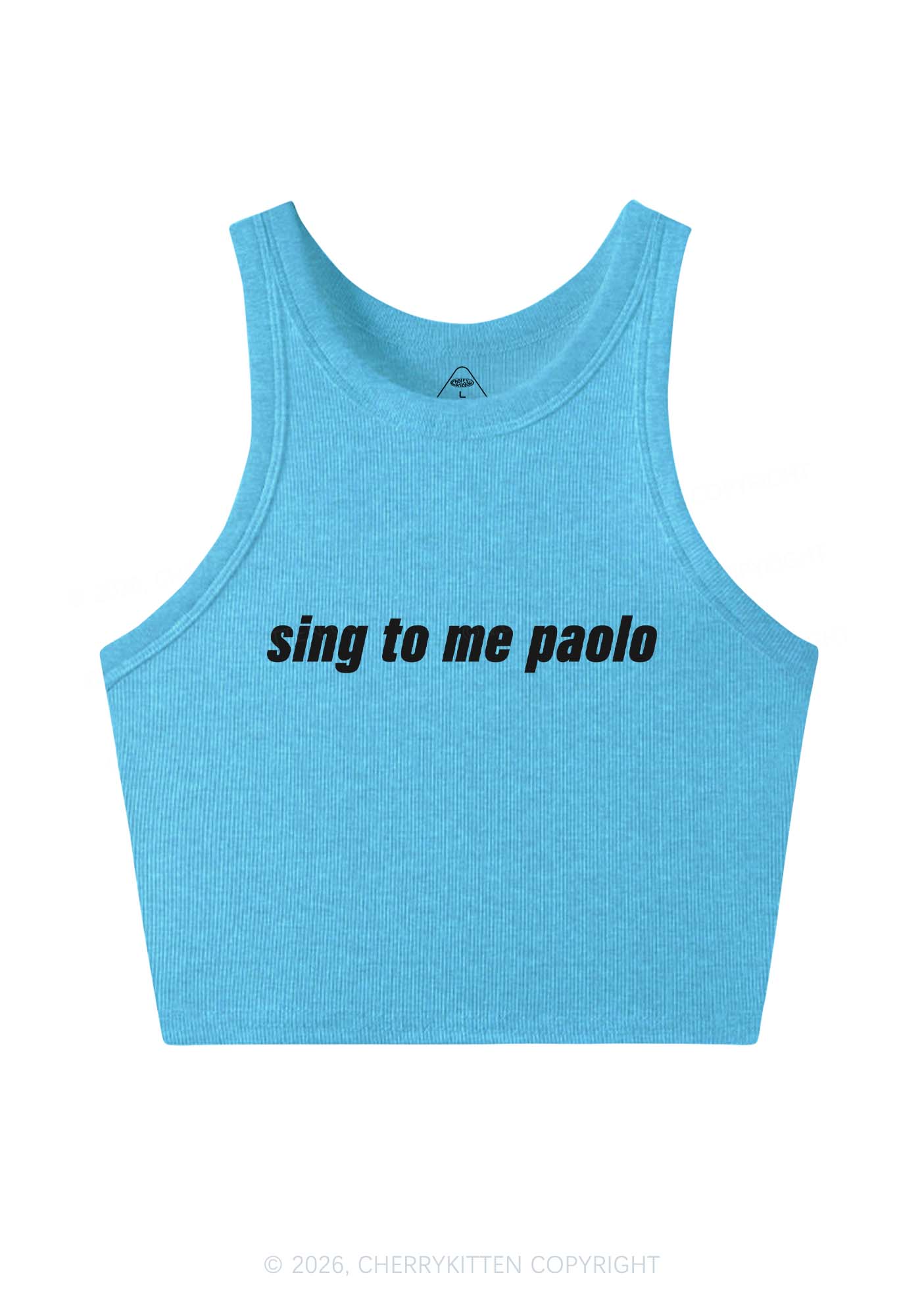 Sing To Me Y2K Crop Tank Top Cherrykitten