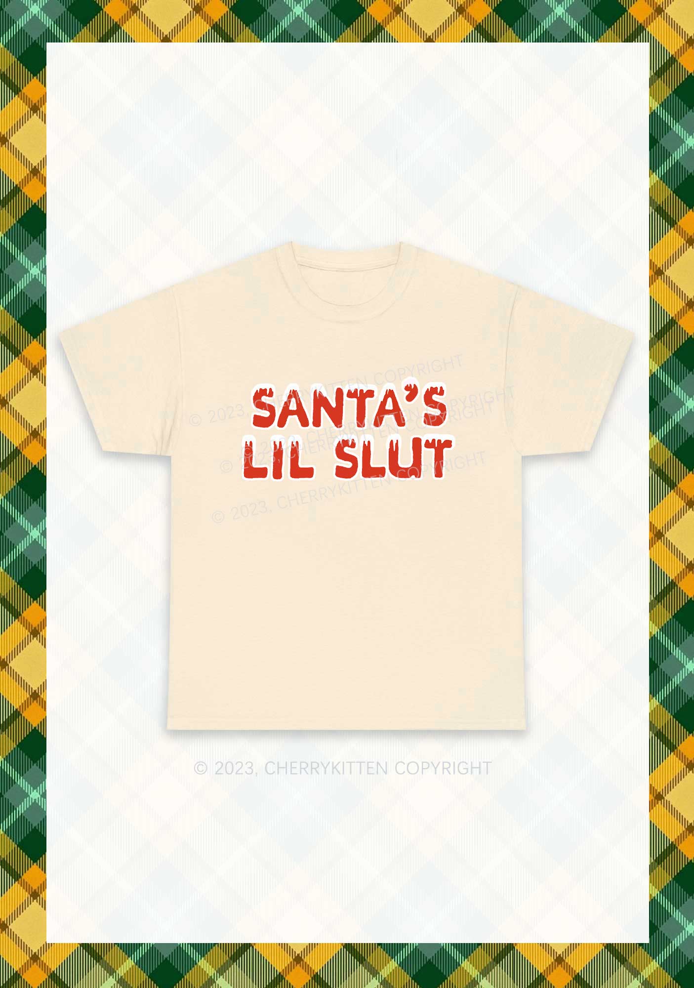 Santa's Lil Slxt Christmas Y2K Chunky Shirt Cherrykitten