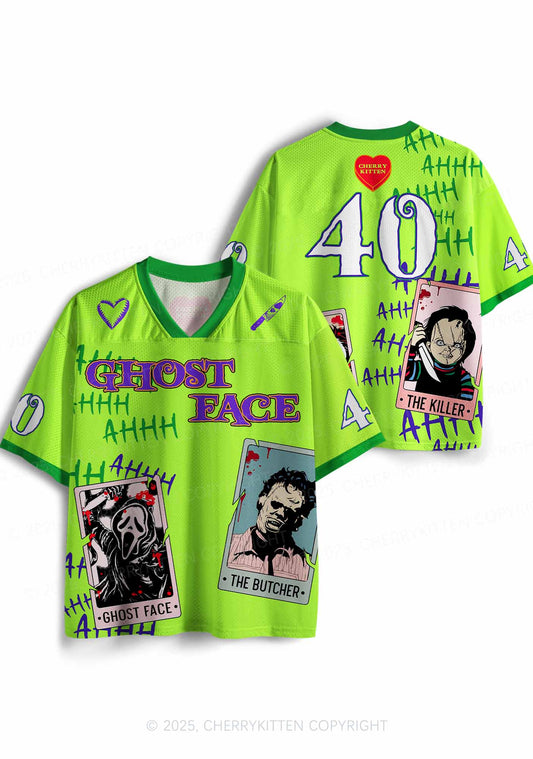 Custom Halloween Horror Card Y2K Sport Jersey Shirts Cherrykitten