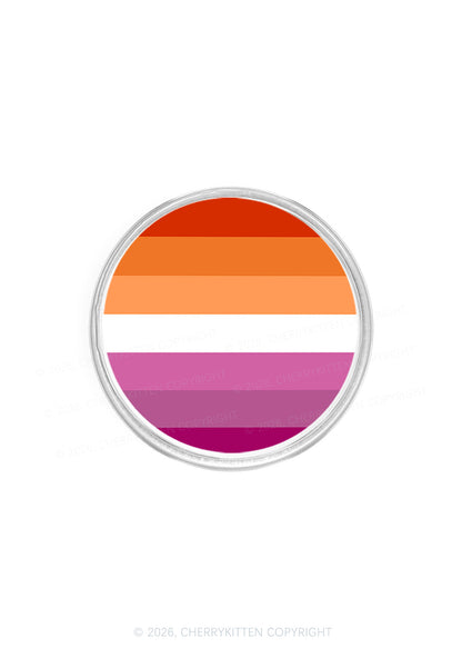 Lesbian Stripes Pride Y2K Magnetic Phone Grip Holder Cherrykitten